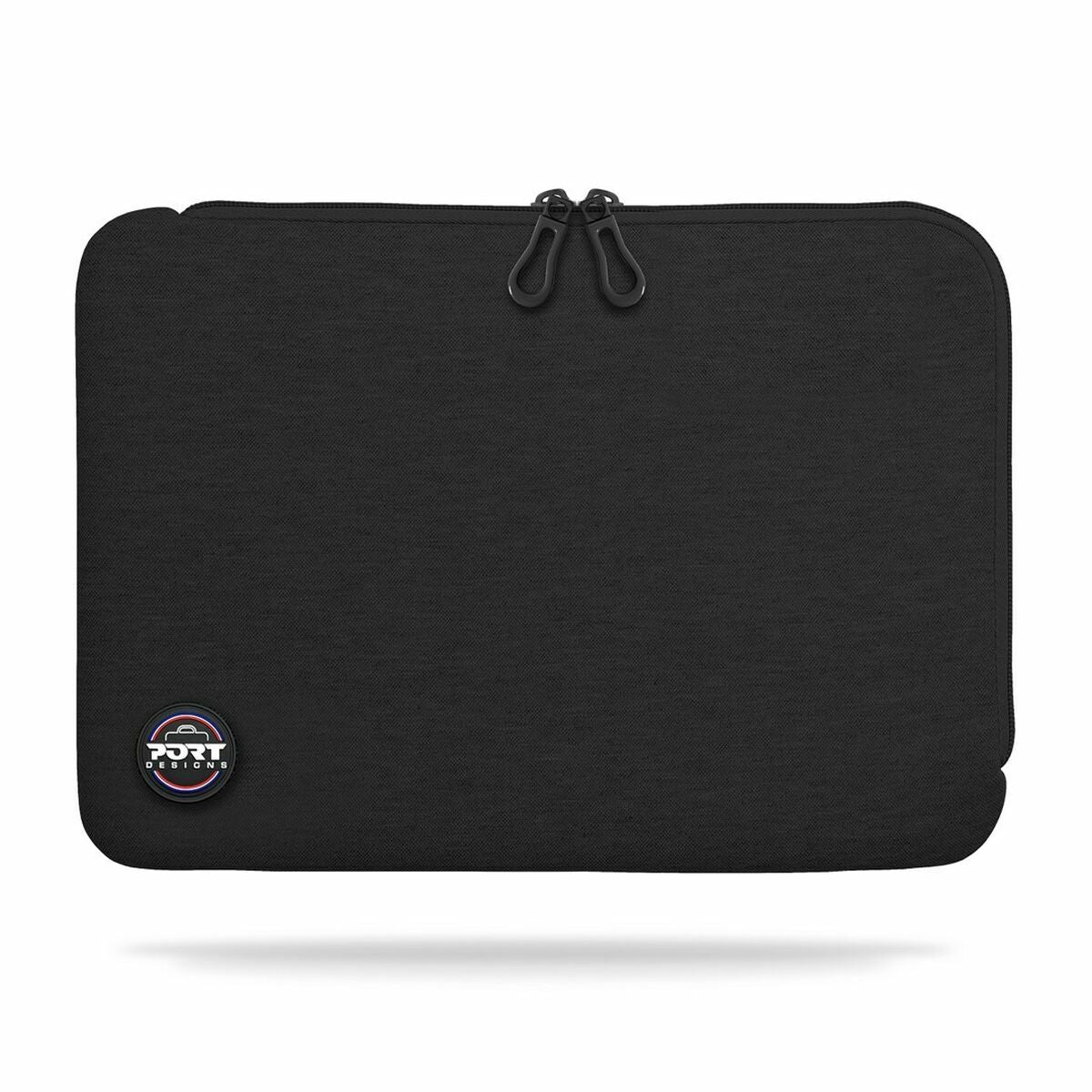 PORT DESIGNS Trendy Cotton Neoprene Laptop Sleeve 15.6p L-shaped opening for easy access Stretchy cotton neoprene material Black