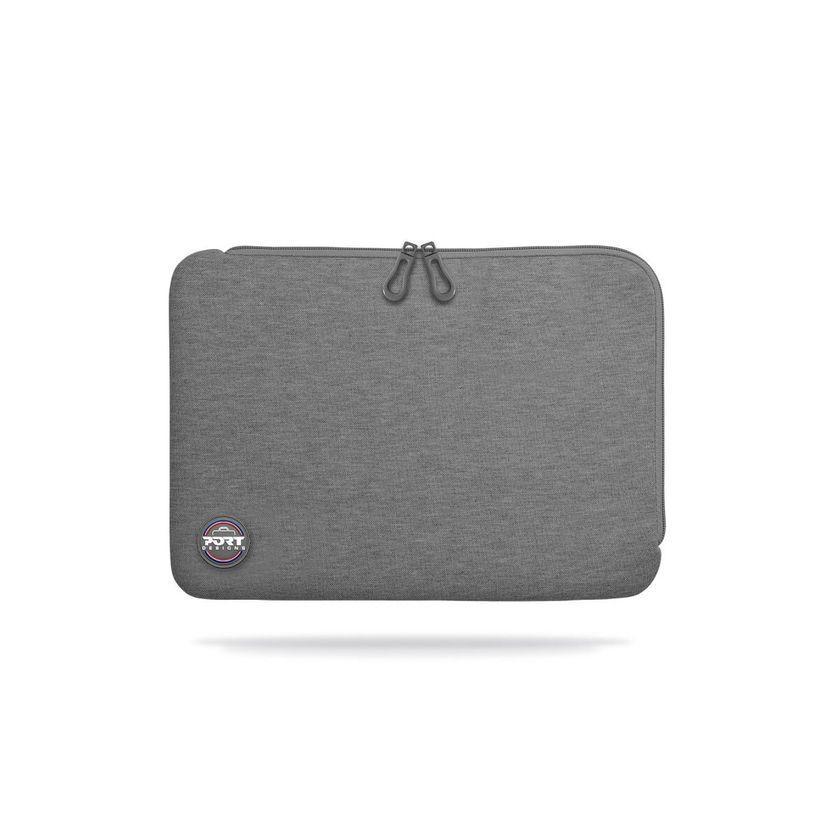 PORT DESIGNS Trendy Cotton Neoprene Laptop Sleeve 10p-12p L-shaped opening for easy access Stretchy cotton neoprene material Grey