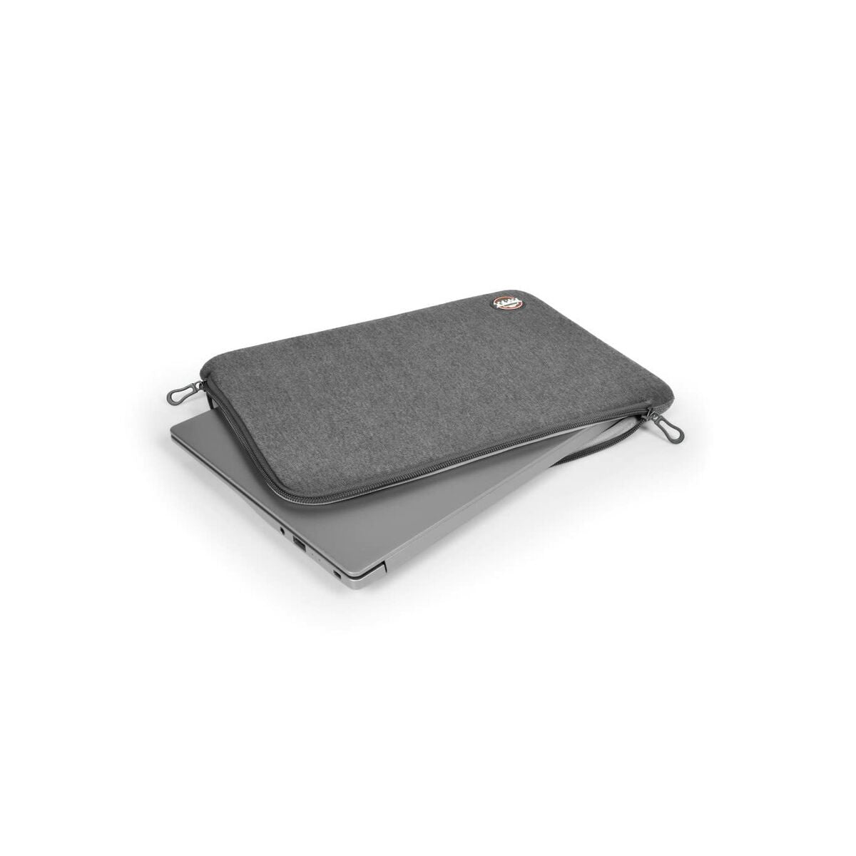 PORT DESIGNS Trendy Cotton Neoprene Laptop Sleeve 15.6p L-shaped opening for easy access Stretchy cotton neoprene material Grey