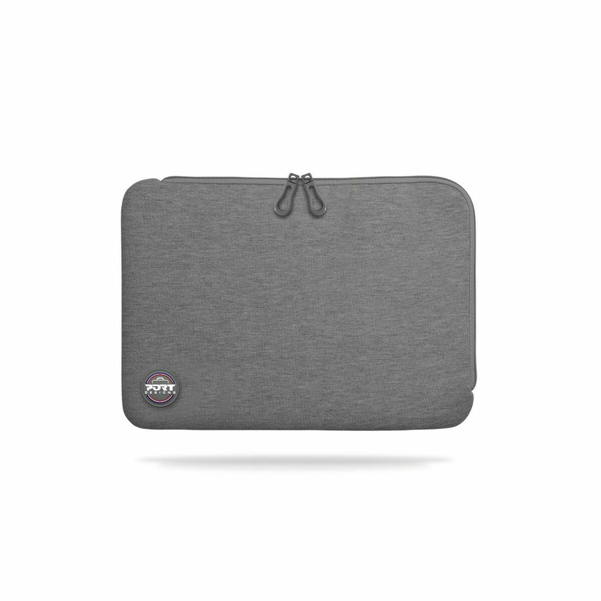 PORT DESIGNS Trendy Cotton Neoprene Laptop Sleeve 15.6p L-shaped opening for easy access Stretchy cotton neoprene material Grey
