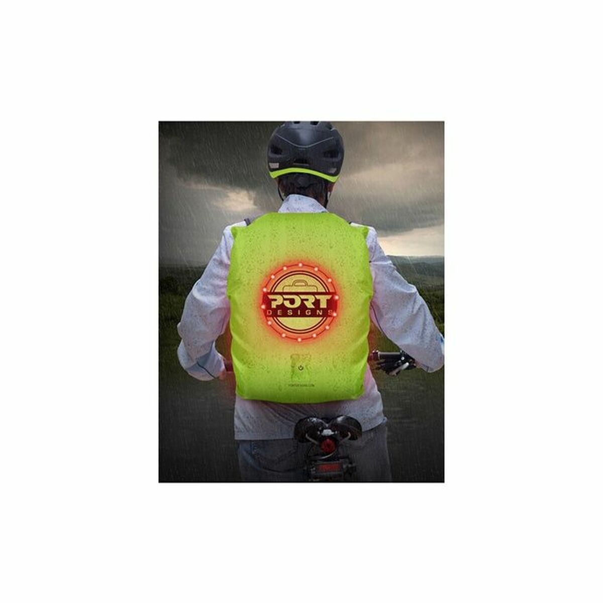 PORT DESIGNS Universal Raincover with LED Lithing Water Resistant Protective Cover Against Rain Snow and Dust LED Lighting