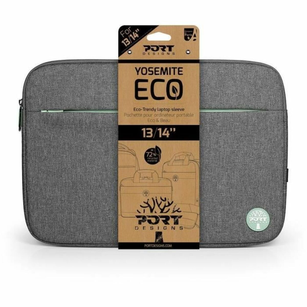 PORT DESIGNS Yosemite Eco Sleeve 13/14p Grey