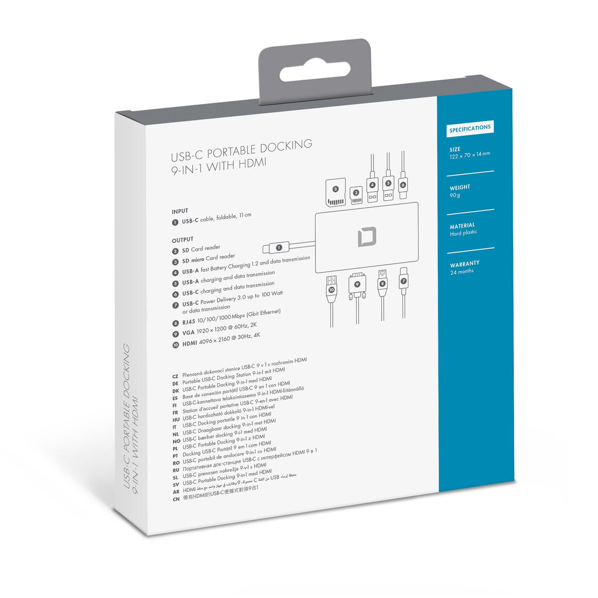 USB-C Portable Docking 9-in-1 with HDMI