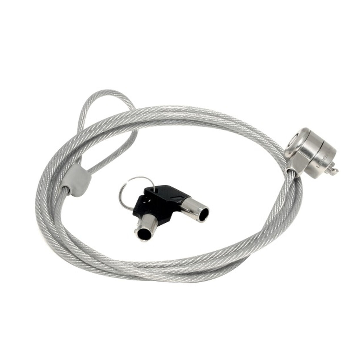 MOBILIS Câble de sécurité à clé - 1.8 m - Gris