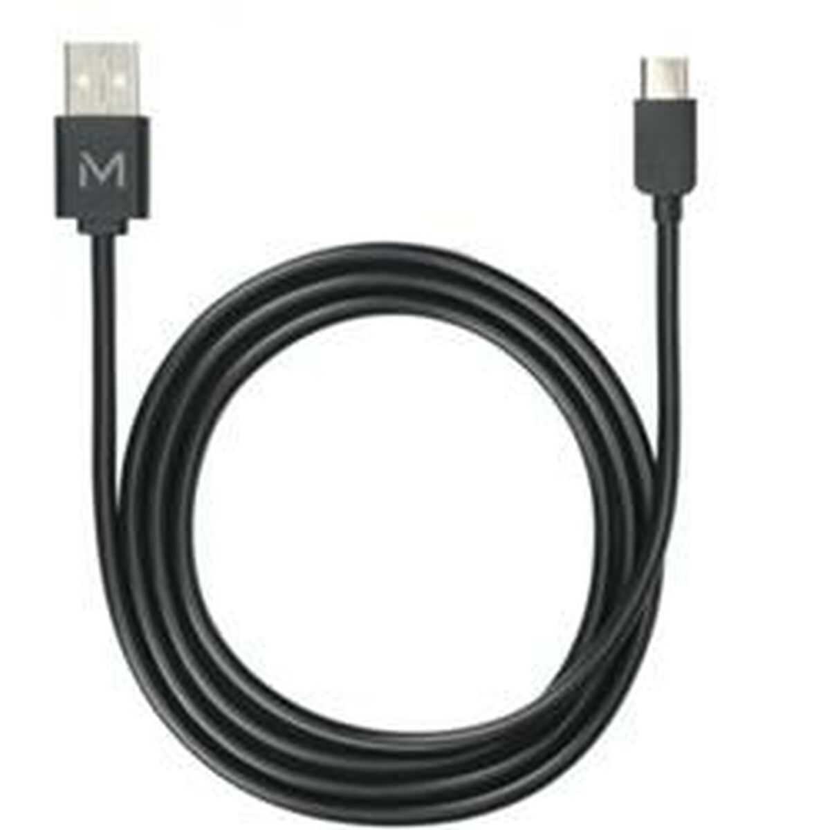 MOBILIS Câble USB Type-A mâle vers USB Type-C mâle - Lightning - 1 m  - Noir