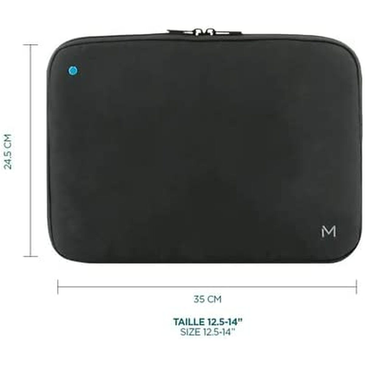 MOBILIS Housse Ordinateur Éco-Conçue TheOne 12.5-14" - 45% recyclé - Noir