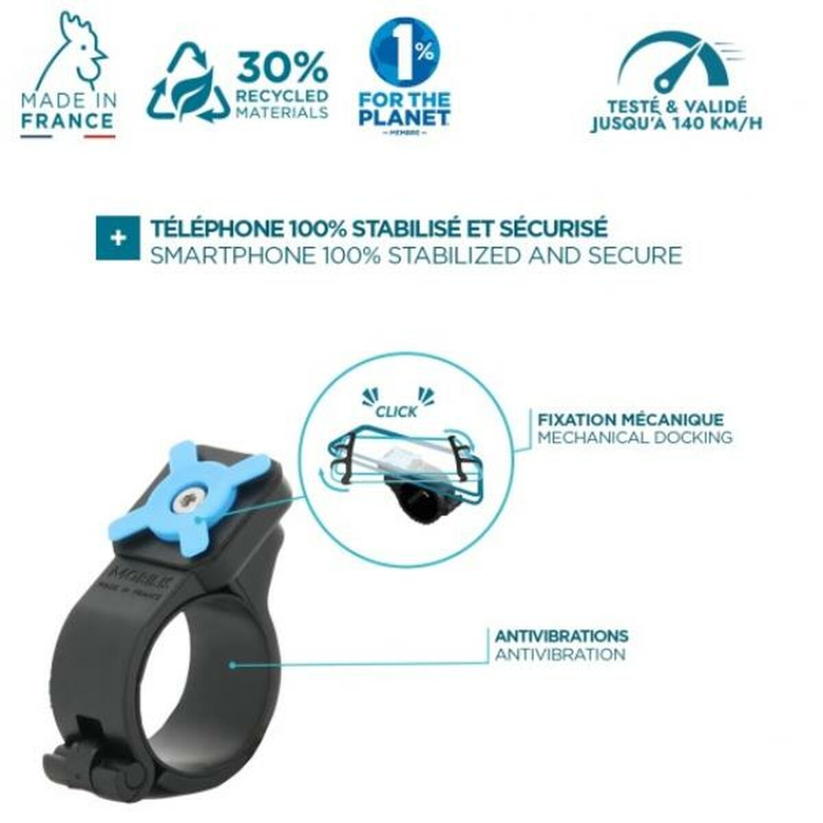 U.FIX Unv Smartphone Slim Mount for Bike