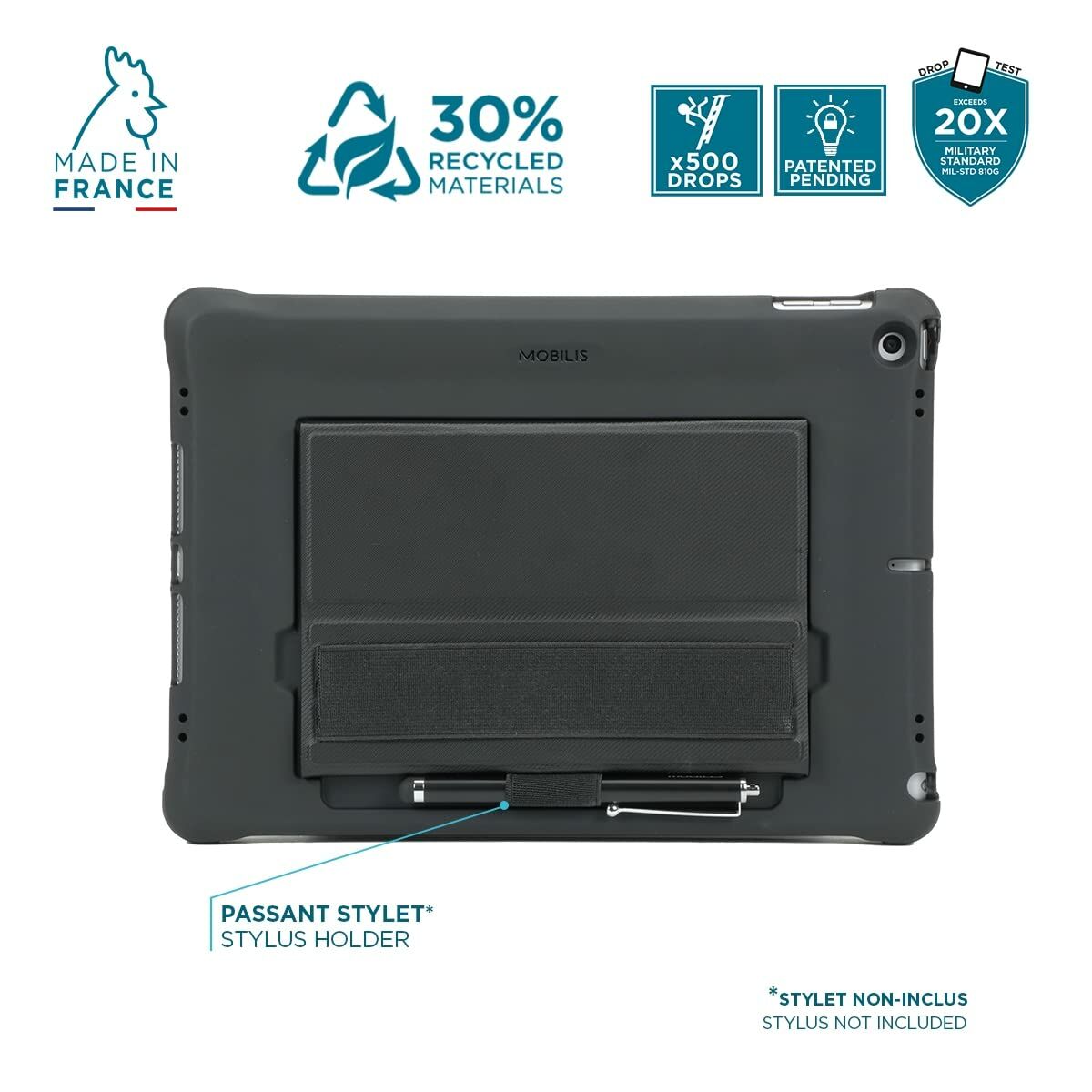 PROTECH-Case+kickstand+handstrap for iPa