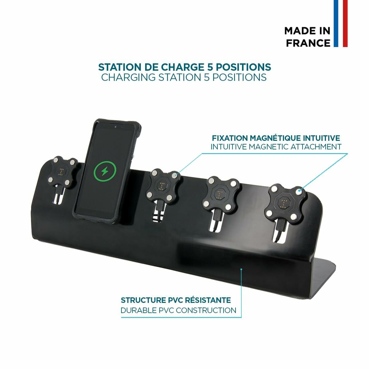 Charging station 5 slots 120W - EU plug