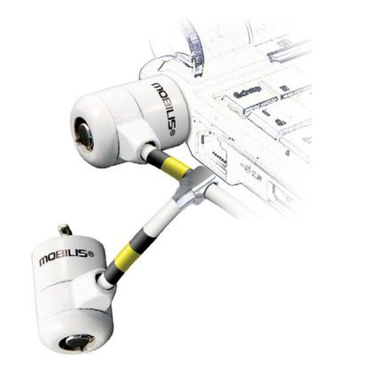 Cable twin corporate key white
