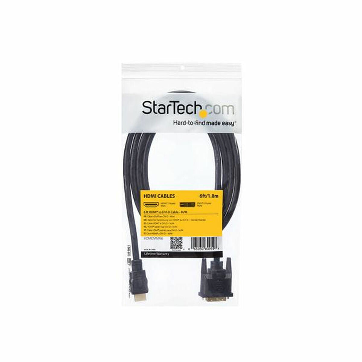 6 ft HDMI to DVI-D Cable - M/M