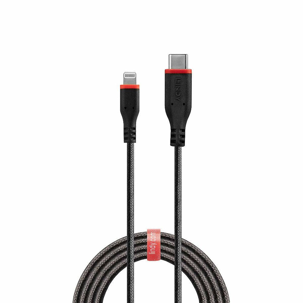 LINDY 1m reinforced USB Type C to Lightning charging Cable