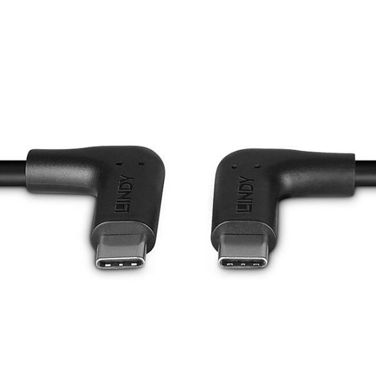 LINDY 0.5m USB 3.2 Type C Cable 2 x 90 Right Angle