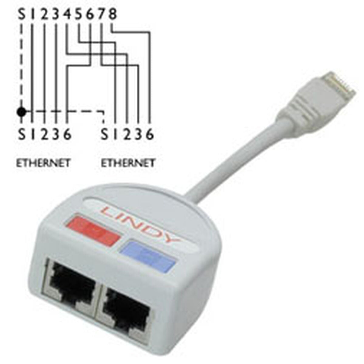 LINDY UTP Splitter/Doubler 2x10/100BT RJ-45 Doubler
