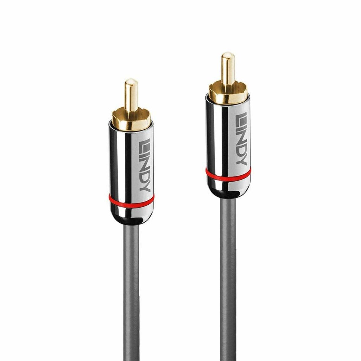 LINDY Cromo Line Audio Cable Digital Coaxial RCA-RCA M-M 1m anthrazit