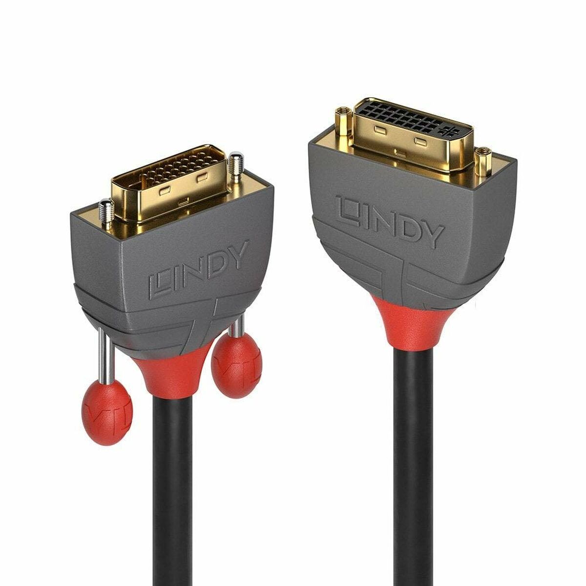 LINDY 2m DVI-D Dual Link Extension Cable Anthra Line DVI-D Dual Link Male to Female