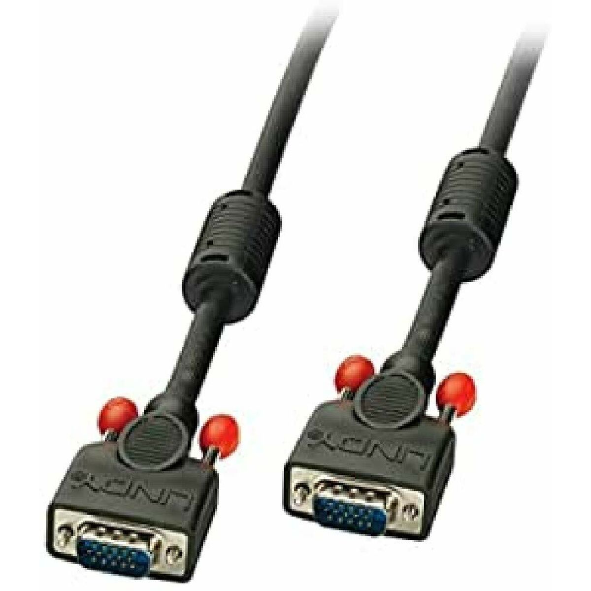 LINDY VGA Cable M/M black 15m. 15 Way Male to 15 Way Male