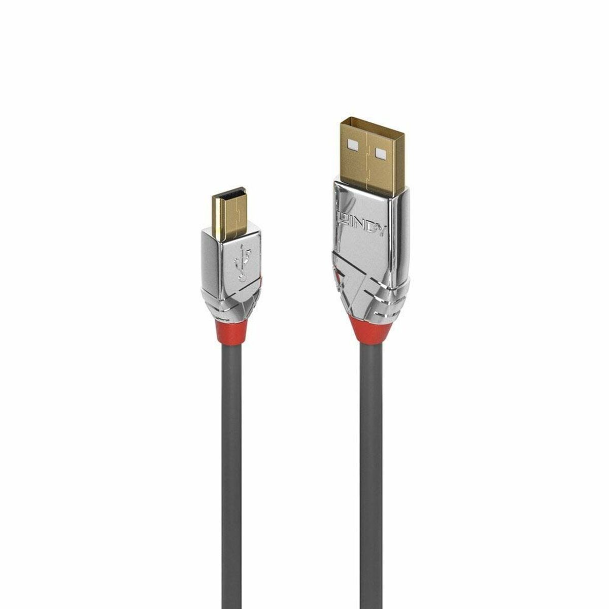 LINDY 1m USB 2.0 Type A/Mini-B Cable Cromo Line 480Mbit/s