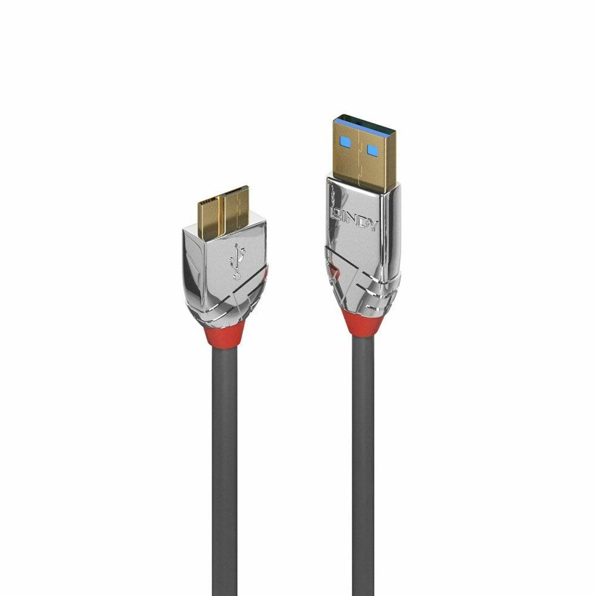 LINDY 2m USB 3.0 Type A/Micro-B Cable Cromo Line 5Gbit/s