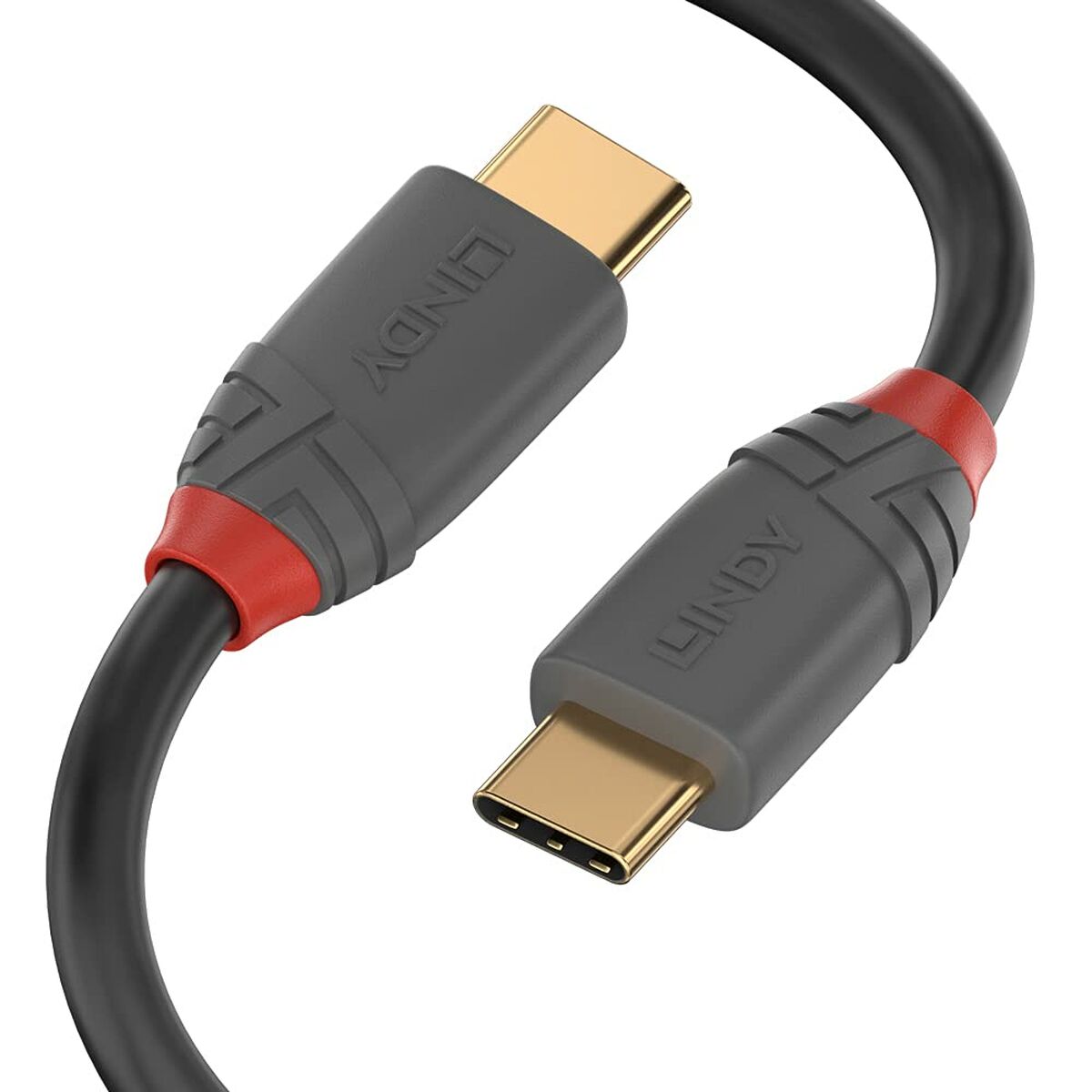 LINDY Câble USB 3.1 type C C 5A Anthra Line 0.5m
