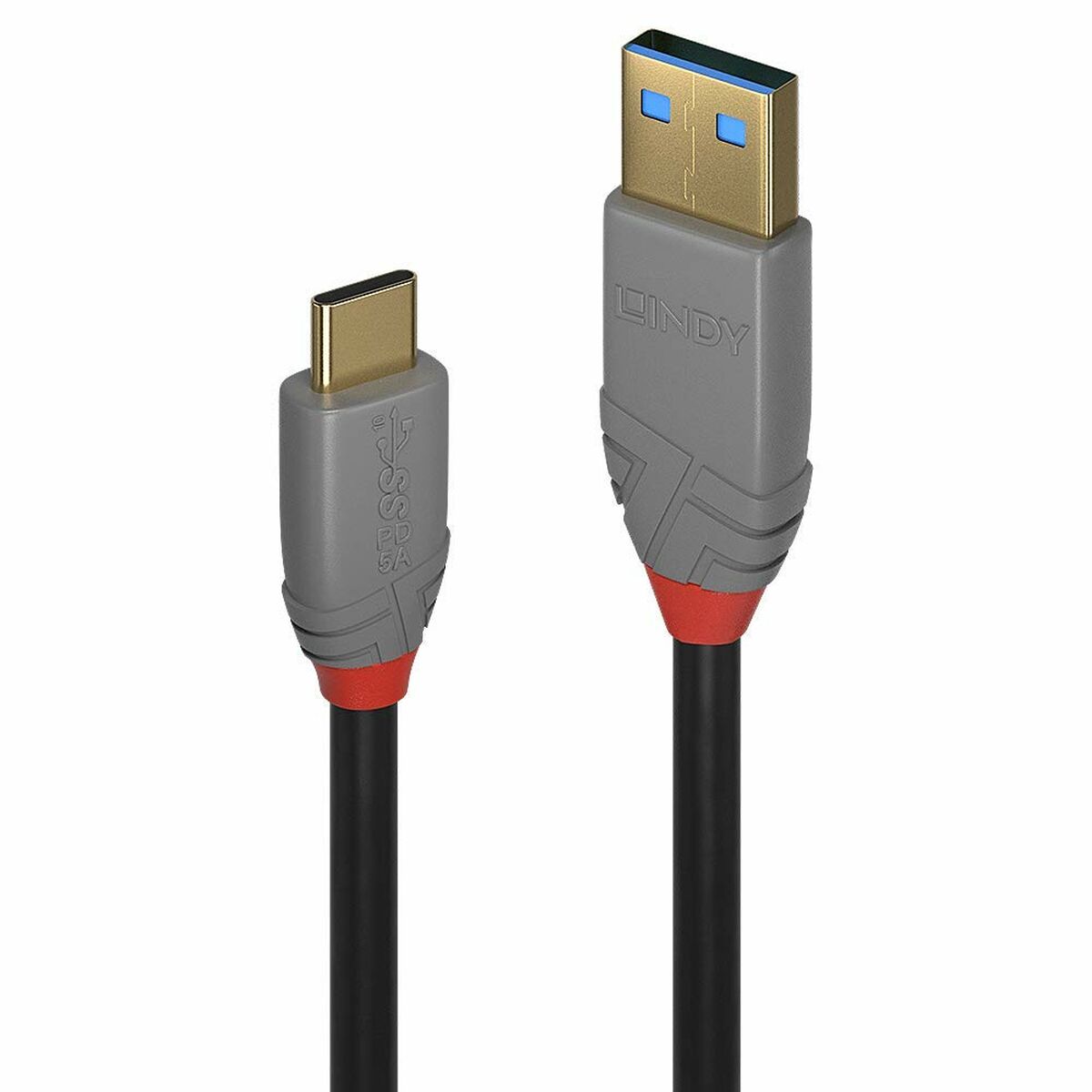 LINDY Câble USB 3.1 type C A 5A Anthra Line 1.5m