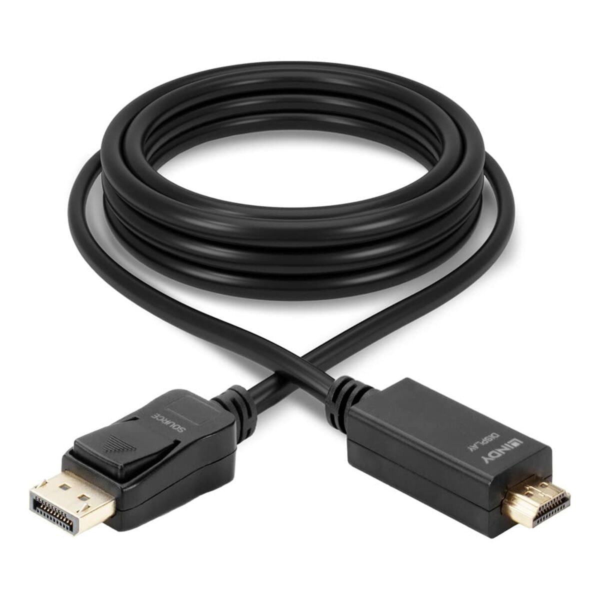 LINDY Câble DisplayPort vers HDMI 4K30 DP:passif 3m