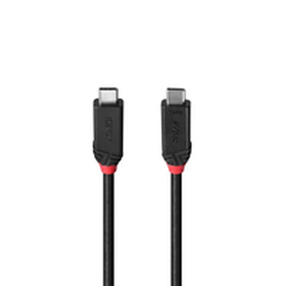 LINDY 0.5m USB4 240W Type C Cable Black Line