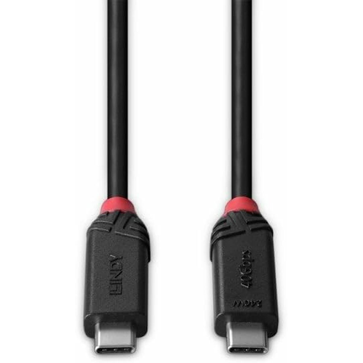 LINDY 1m USB4 240W Type C Cable Black Line