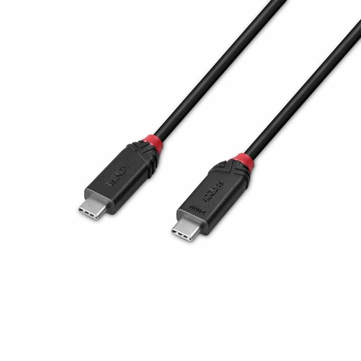 LINDY 2m USB4 240W Type C Cable Black Line