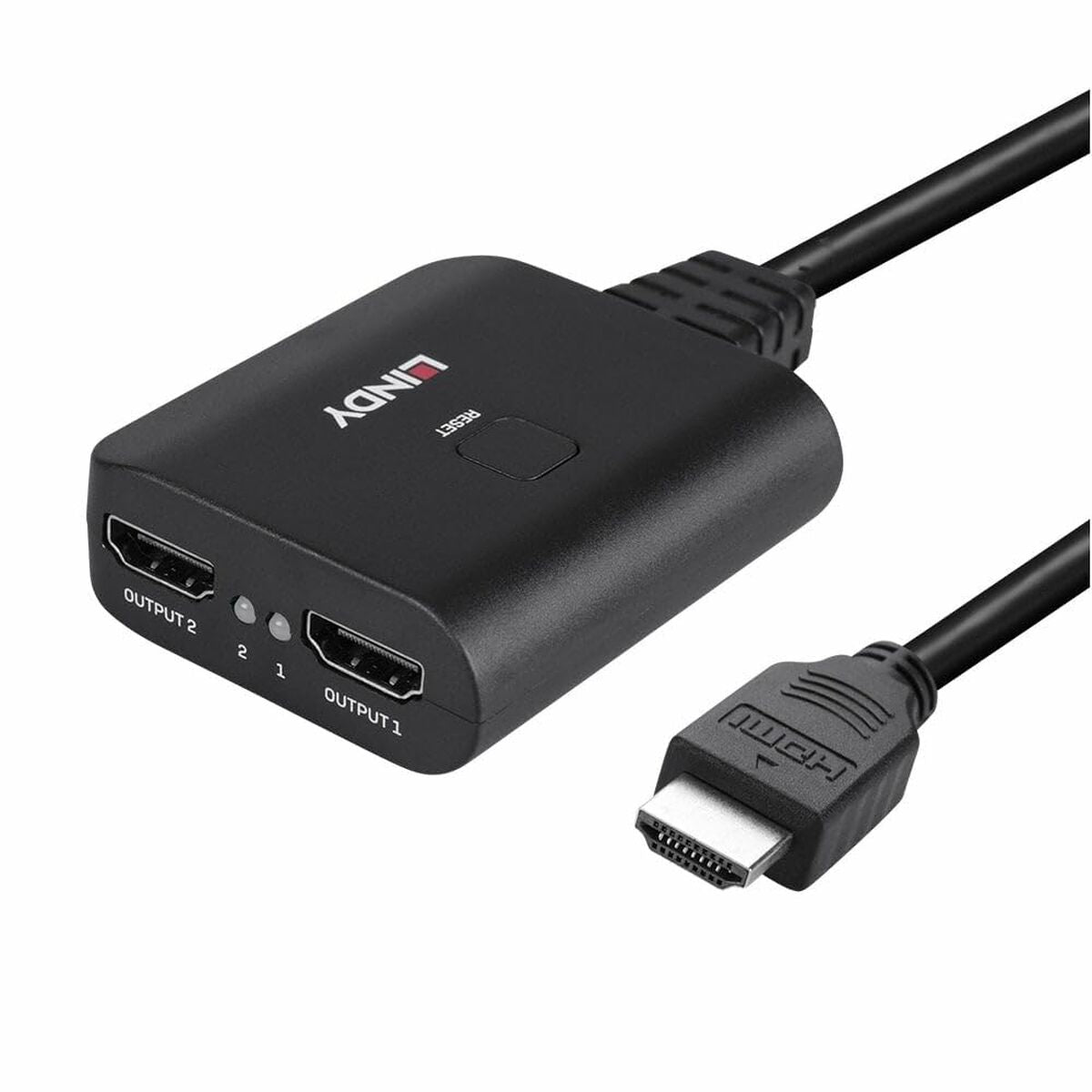 LINDY 2 Port HDMI 4K60 Splitter Cable