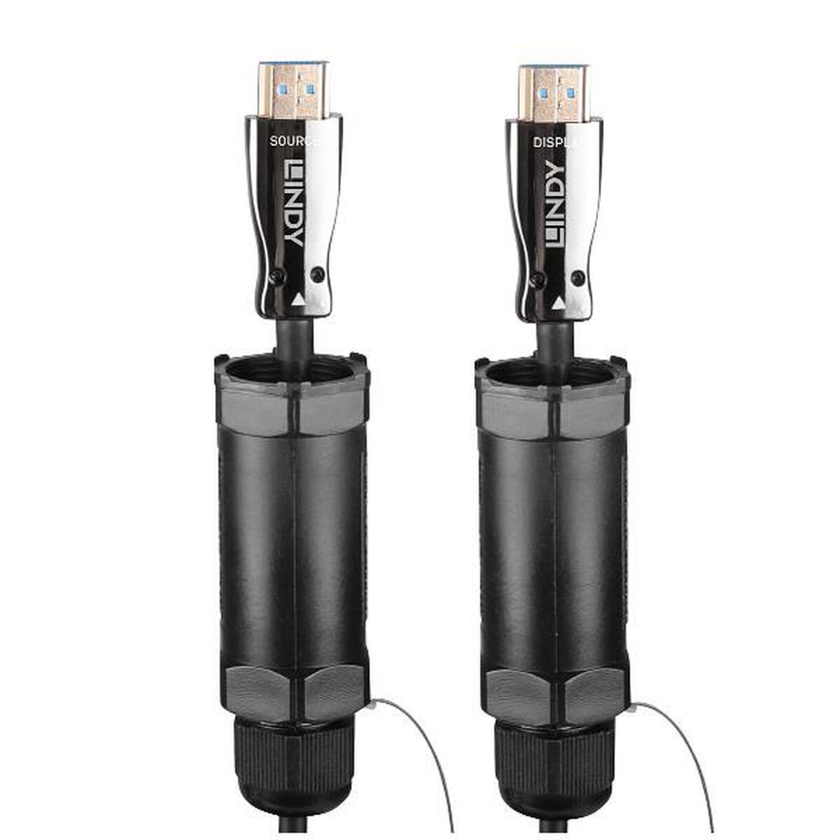 LINDY 10m armored Fibre Optic Hybrid HDMI 8K60 cable