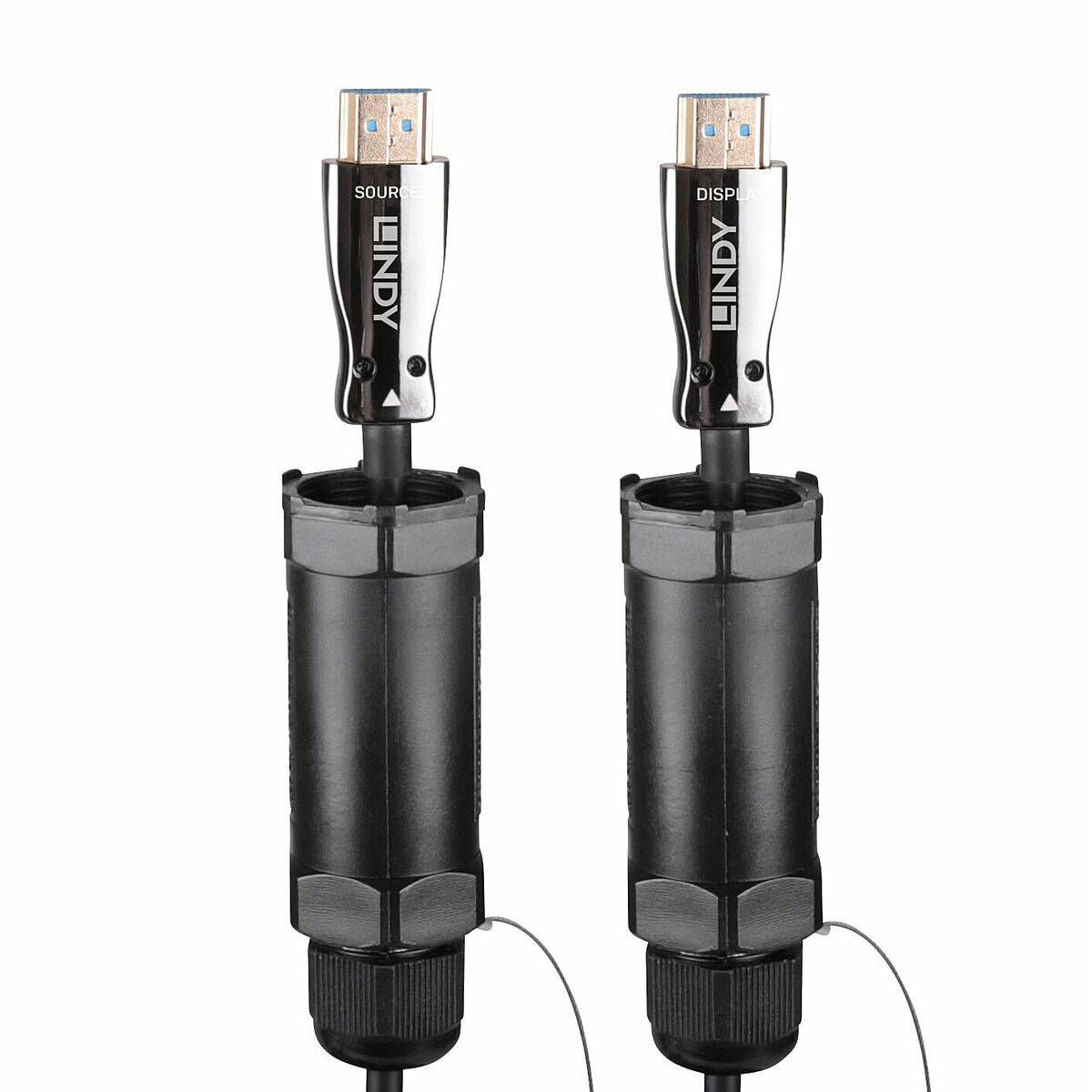 LINDY 15m armored Fibre Optic Hybrid HDMI 8K60 cable