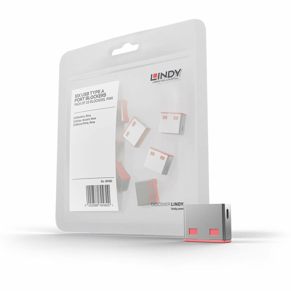 LINDY Bloqueurs de ports USB 10 pièces Rose