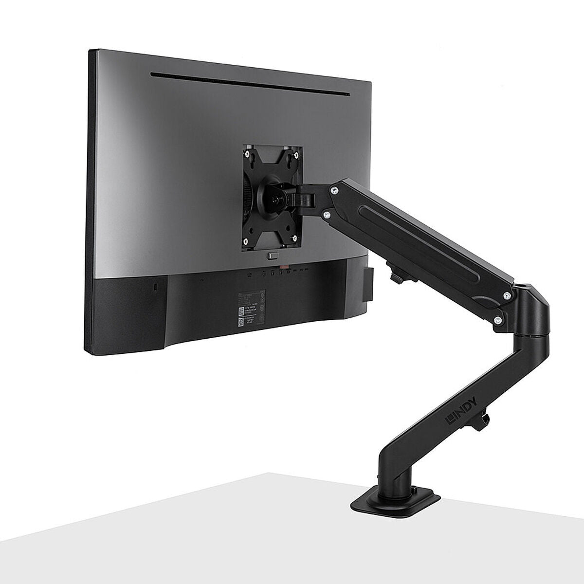 LINDY Single Mount Desktop Gas Spring Arm - Black