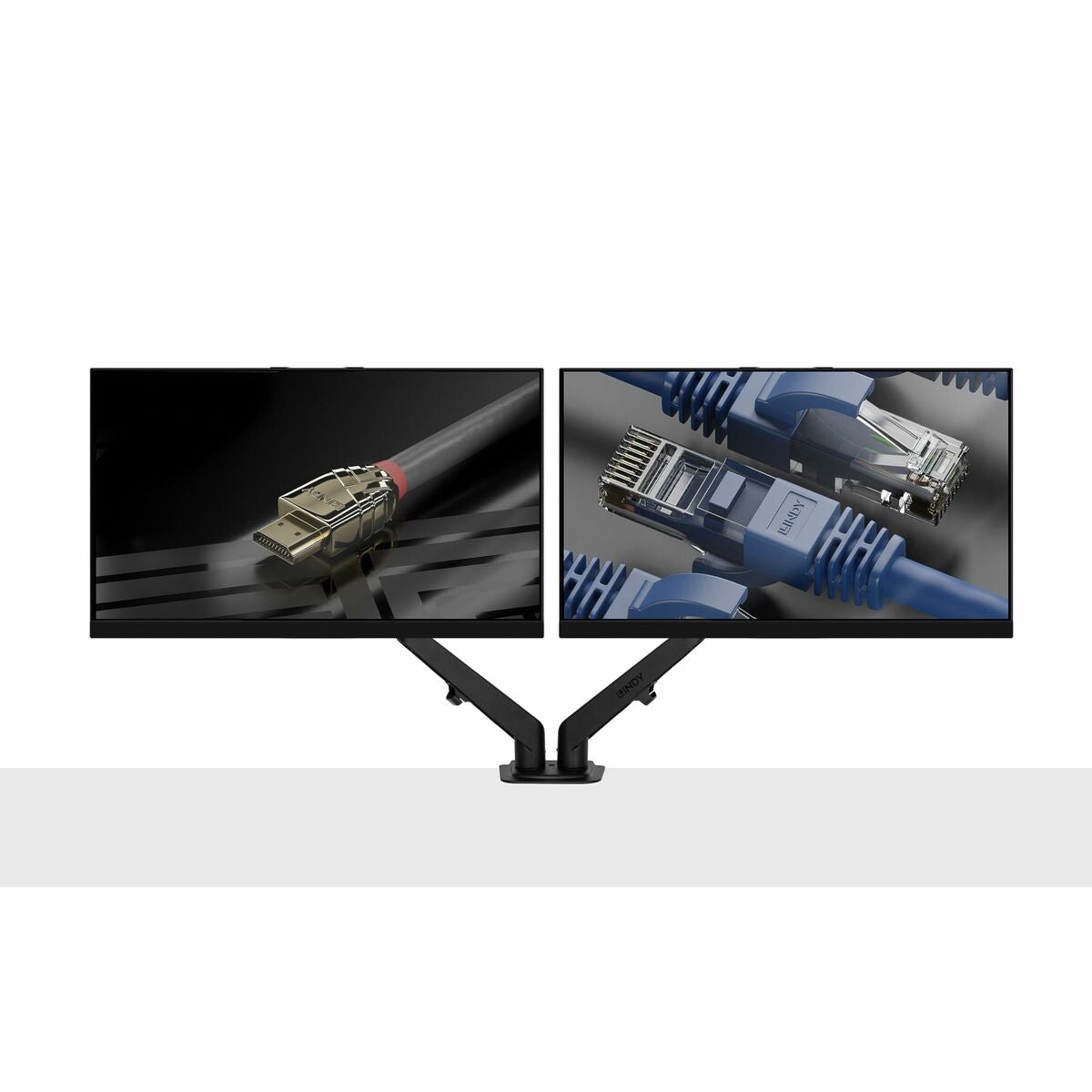 LINDY Dual Mount Desktop Gas Spring Arm - Black