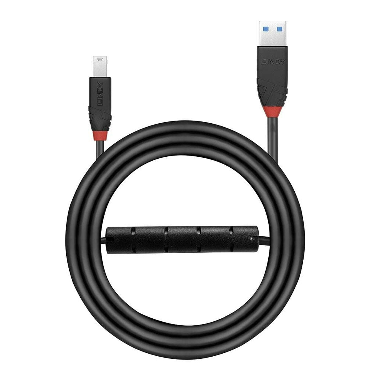 LINDY 10m USB 3.0 Active Cable Slim USB Type A Male to USB Type B Male