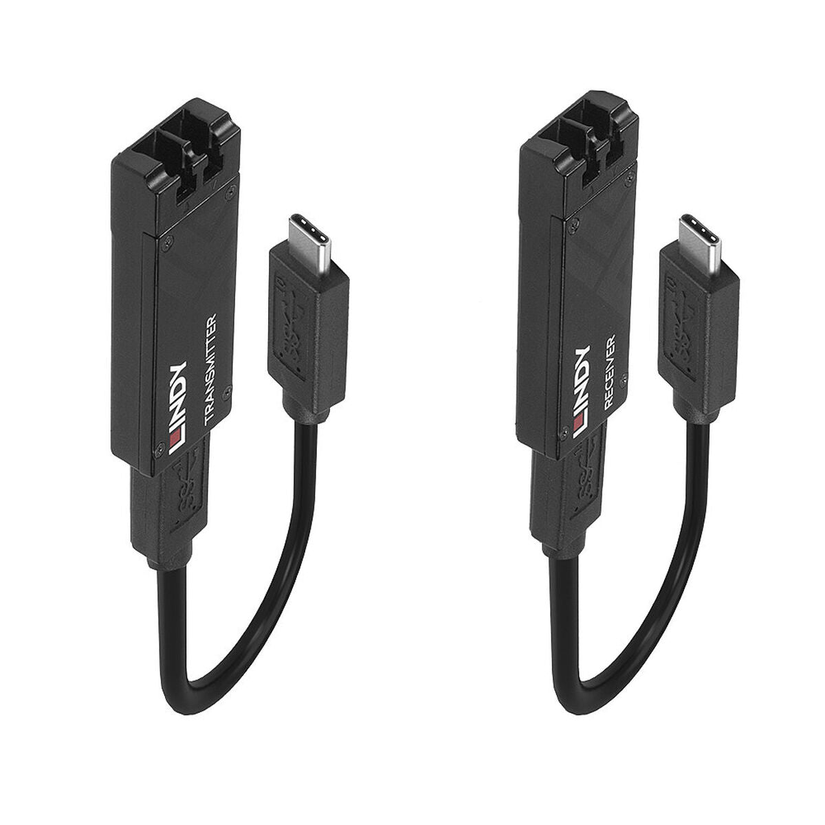 LINDY 100m Fibre Optic USB 3.2 Type C Extender