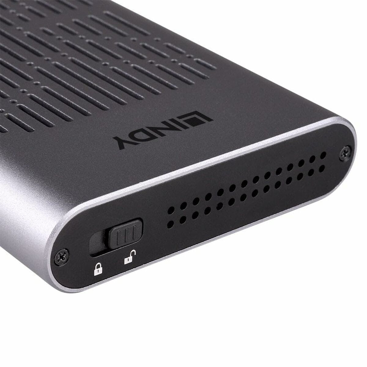 LINDY USB 3.2 Dual M.2 NVMe SSD Enclosure with Clone