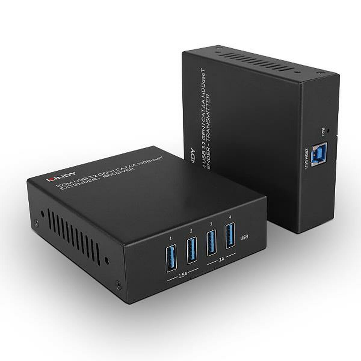 LINDY 100m USB 3.2 Gen 1 Cat.6A HDBaseT Extender