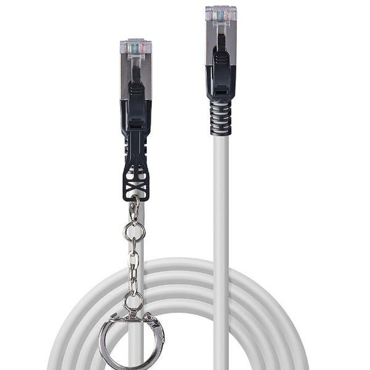 LINDY 0.3m Cat.6A S/FTP Security Network Cable Grey