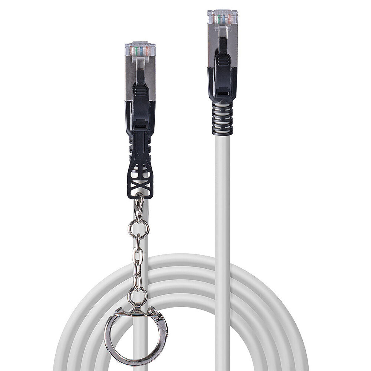 LINDY 20m Cat.6A S/FTP Security Network Cable Grey