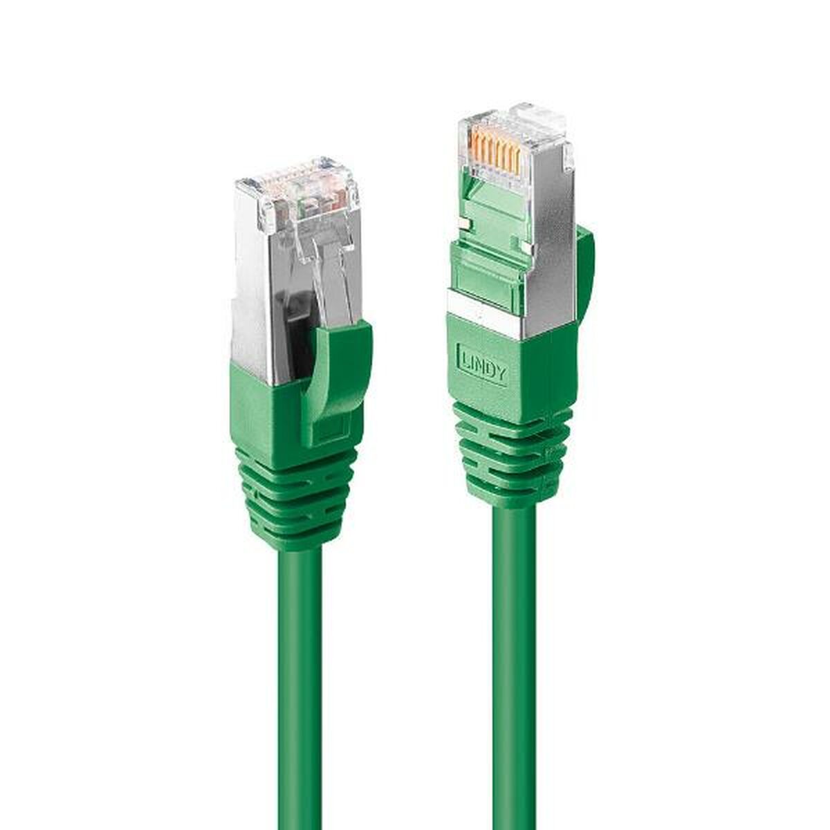 LINDY 1.5m Cat.6A S/FTP LSZH Cable Green