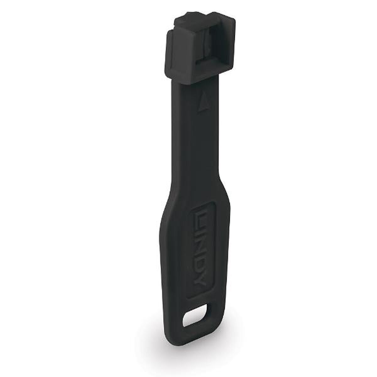 LINDY RJ45 Port Locks Black 10x + 1 Key