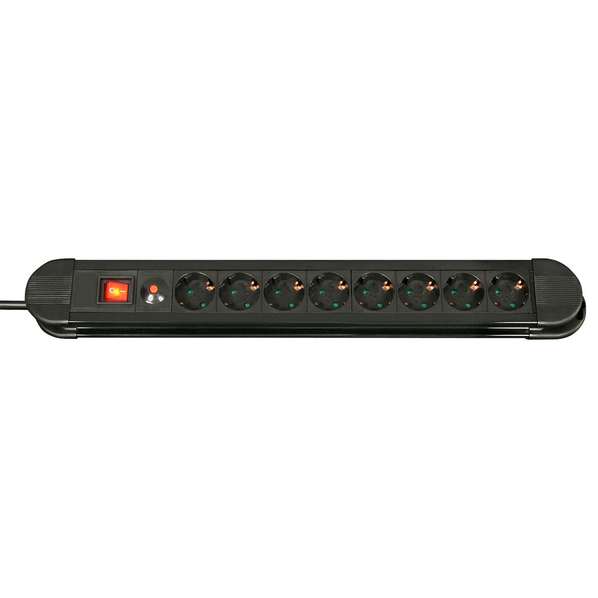 LINDY Mains 8 way gang socket with on/off Switch 3500W with overvoltage protection