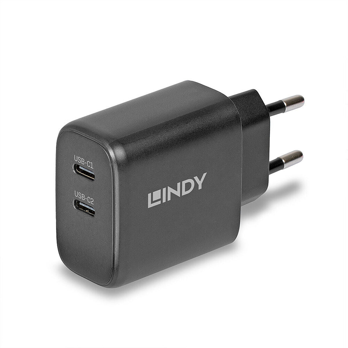 LINDY 65W USB 2 x Type C GaN Charger