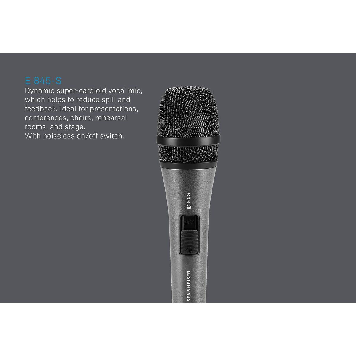 SENNHEISER- Micro chant dynamique supercardioïde