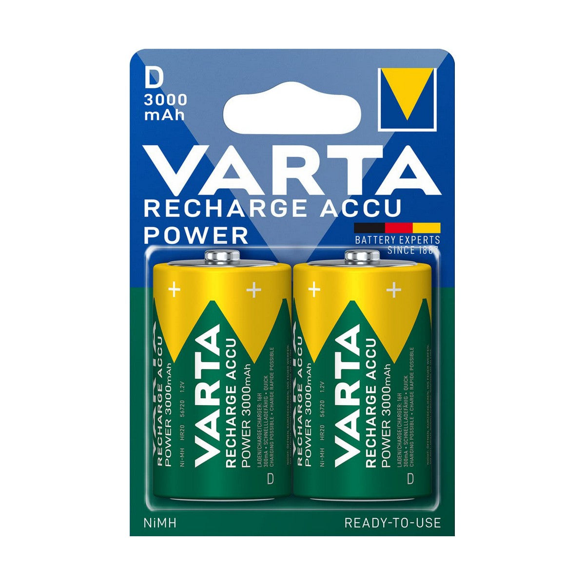 VARTA Batteries 56720101402 HR20 / D blister de 2