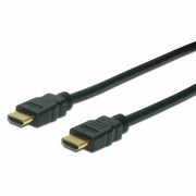 Digitus AK-330107-010-S Câble HDMI Haute Vitesse Ethernet 1m 4K 3D Plaqué Or Noir