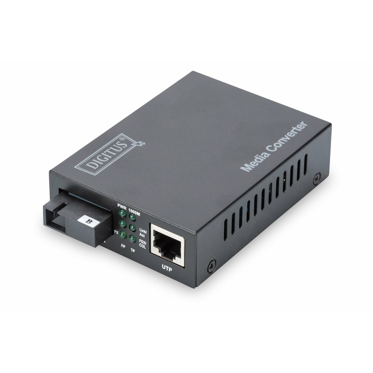 Digitus DN-82123 convertisseur de support réseau 1000 Mbit/s 1550 nm Monomode Noir