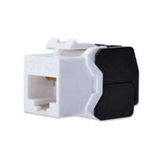 Module Keystone CAT 6A - non blindé - Noir - Blanc - Nickel/Or - Acrylonitrile-Butadiene-Styrene (ABS) - -10 - 50 °C - 35 mm - 25 mm